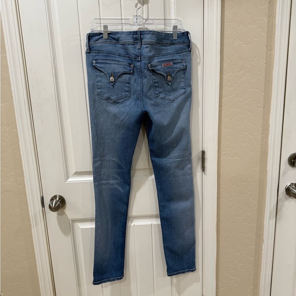 Hudson Jeans Women's Distressed Skinny Jeans - Blue - Picture 2 of 15